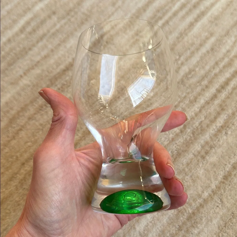 Vintage Set of 4 Colony Calypso Multi Color Drinking Glasses Cocktail Tumblers